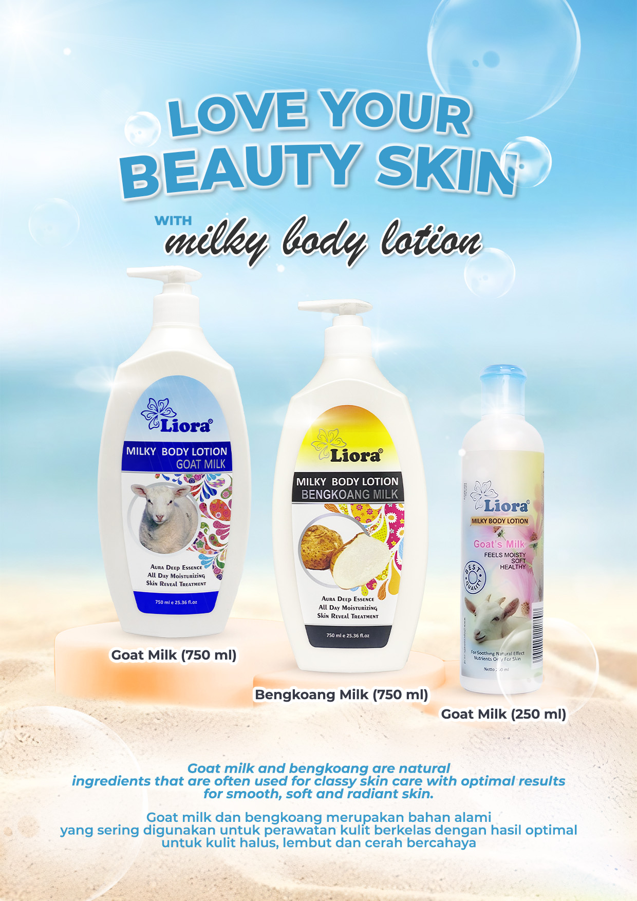 Liora Milky Body Lotion 750 ml